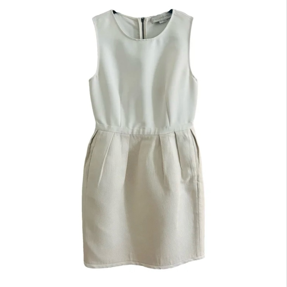 Elegant Stella McCartney Cream Sleeveless Dress